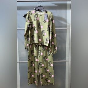 Frankenstein Bubble Gum Two-Piece Lounge Set